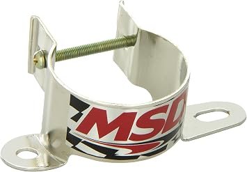 MSD 82131 Ignition Coil Bracket – Universal Steel Mounting Bracket for Blaster Series Coils with Red Finish