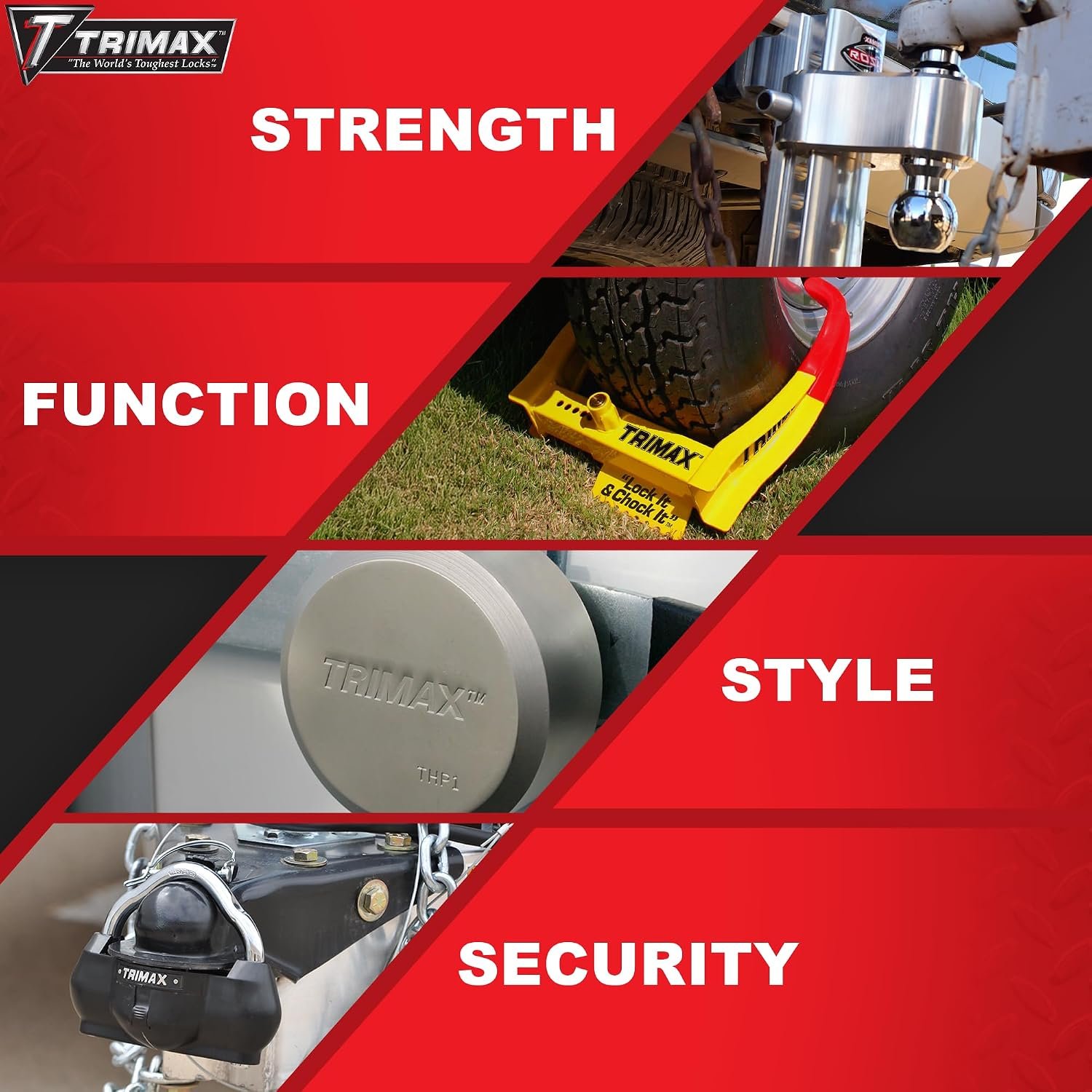 Trimax SXT3 Premium Stainless Steel Receiver Lock – 5/8in Pin with 2-3/4in Span for Class III, IV & V Hitches - Image 4