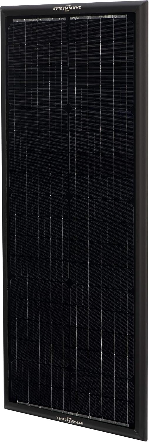 Zamp Solar ZSK1006 Obsidian 100 Watt Solar Kit – 43.6 x 20.7 in Panel, 5.01 Amp Output & Black Aluminum Frame - Image 2