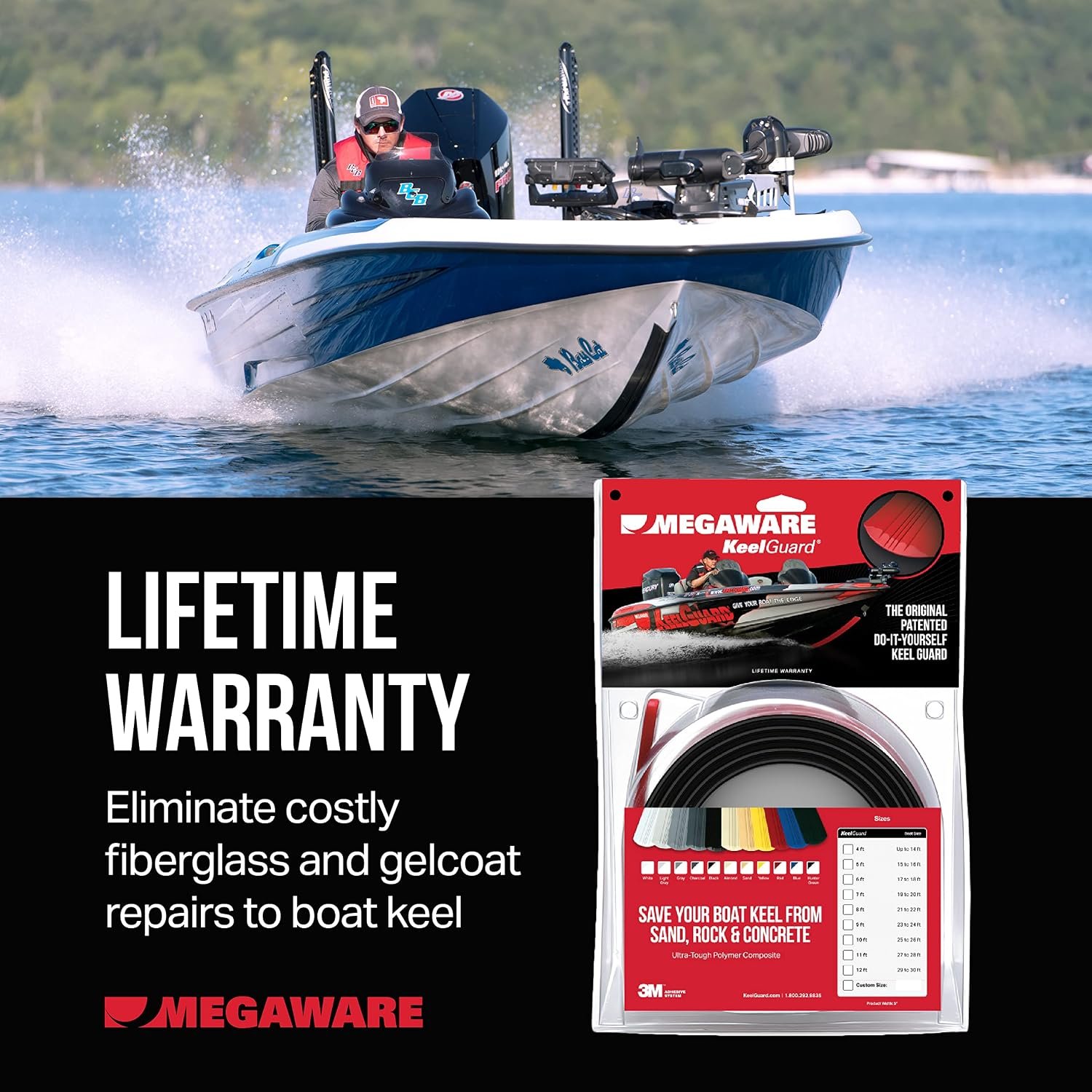 Megaware KeelGuard 20508 Keel Protector – 8 ft Gray UV-Stabilized Polymer Guard for Boats up to 20 ft - Image 7
