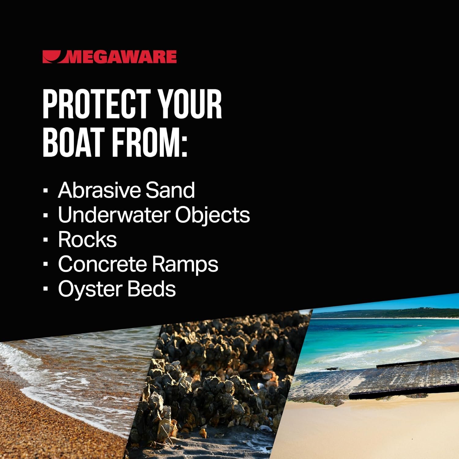 Megaware KeelGuard 20110 White Bow Protector – 10ft Hull Protection Strip for Boat Keel Abrasion Prevention - Image 4