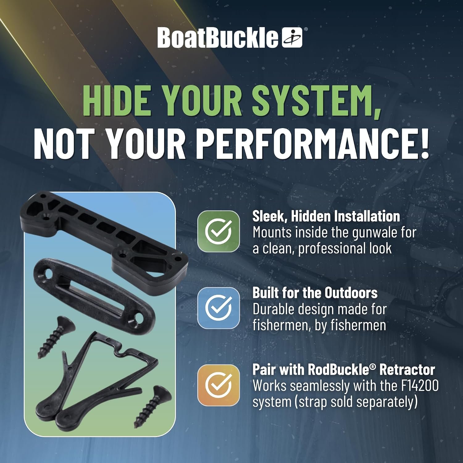 IMMI RodBuckle F14202 Concealed Mounting Kit – Hidden Installation Hardware for RodBuckle Rod Securement Systems - Image 4