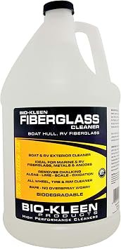 Bio-Kleen M00609 Fiberglass Cleaner – 1 Gallon Oxidation and Stain Remover for RV and Marine Surfaces