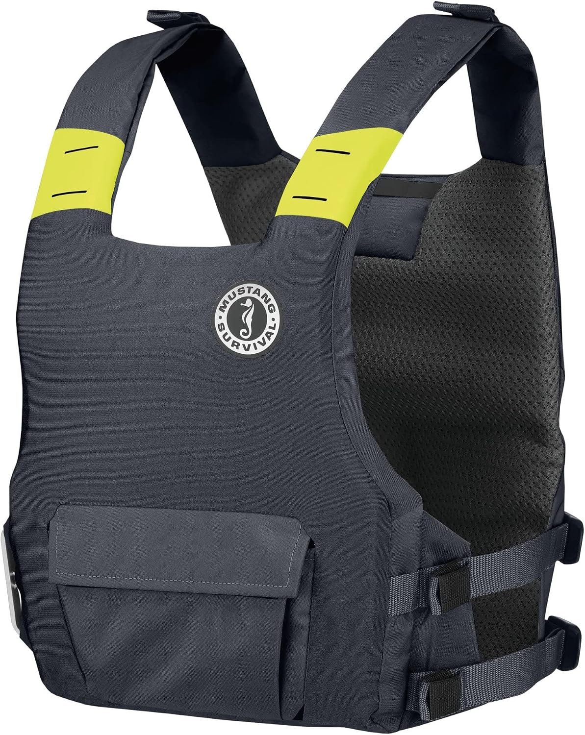 Mustang Survival MD7183191 Khimera Dual Flotation Life Vest – Gray Hybrid PFD with Foam and Inflatable Buoyancy Technology - Image 3