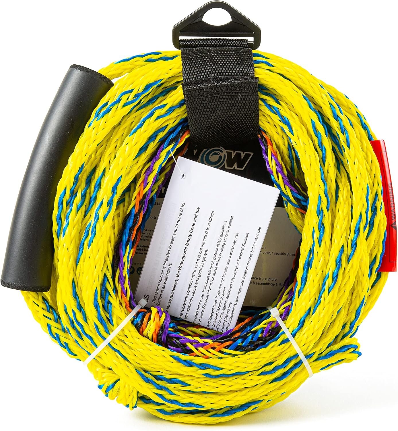 WOW Sports 22-WRP-4609 2K Tow Rope – 2-Section 10ft & 50ft Design – 2 Person Towable Rope Rated 2375 lb - Image 3