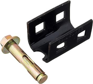 Tie Down 59125 Concrete Slab Anchor – 3in Double Head Ground Anchor with Expansion Bolt Mount and Black Finish