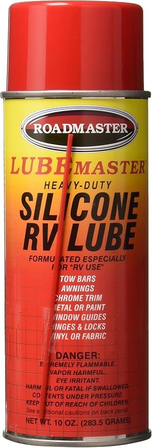 Roadmaster 747 LubeMaster Silicone Spray – 11 oz Dry Silicone Lubricant for Tow Bars, Awning Arms & RV Maintenance