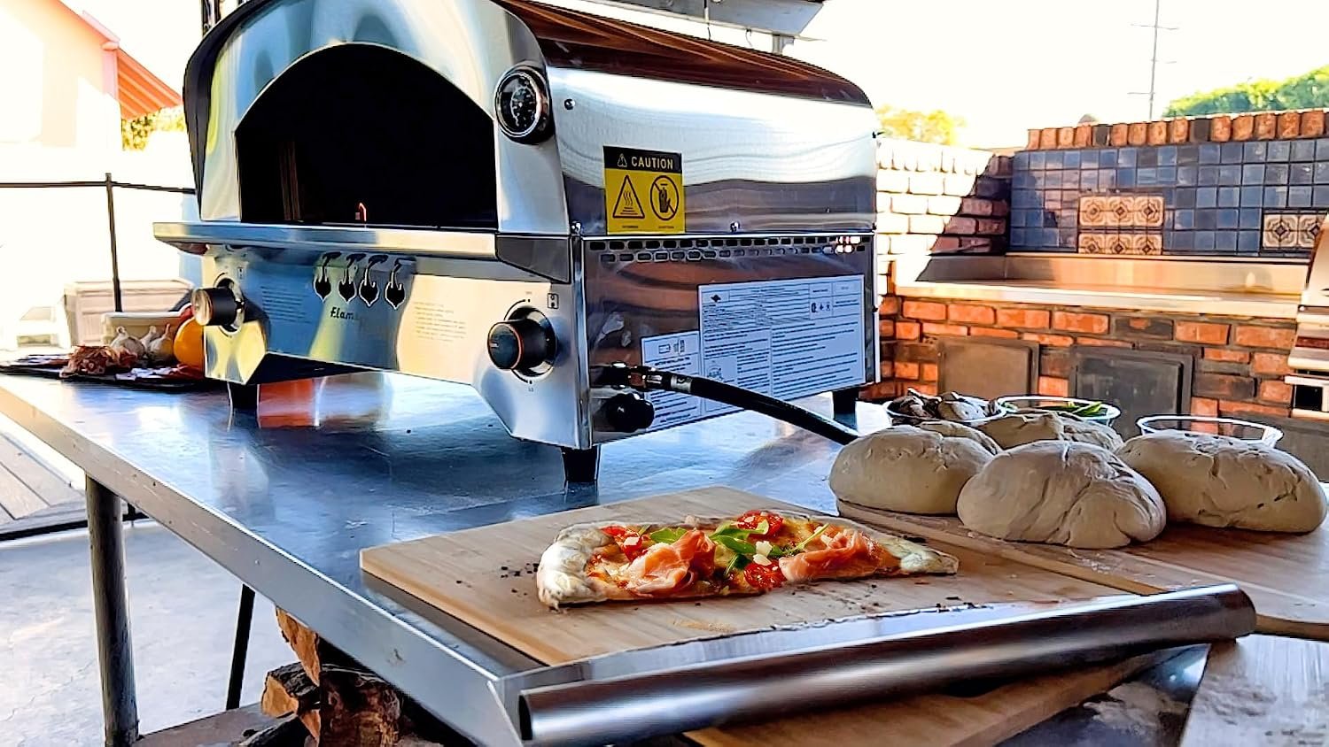 Flame King YSNSSPZG Propane Pizza Oven – Portable Outdoor Cooking Oven with High-Temperature Stone Baking Performance - Image 7