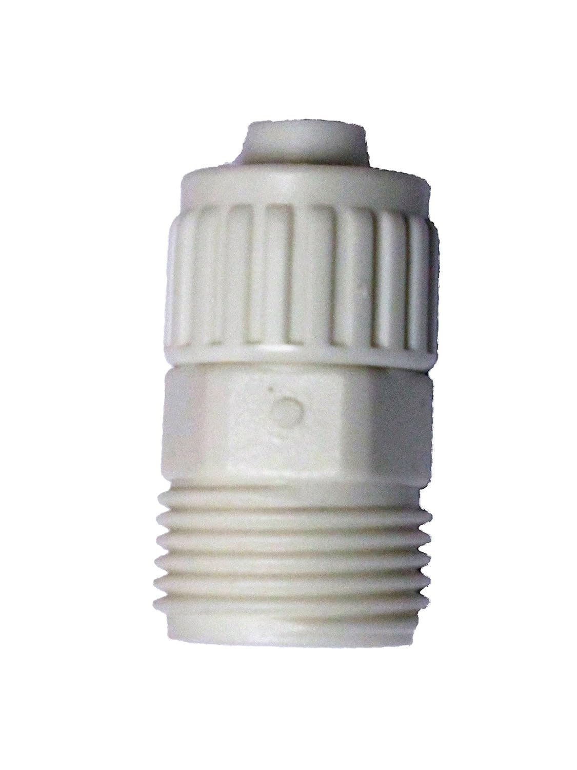 Elkhart Supply Flair-It 16867 Garden Hose Adapter – 1/2in PEX x 3/4in Male Garden Hose Thread, White POM