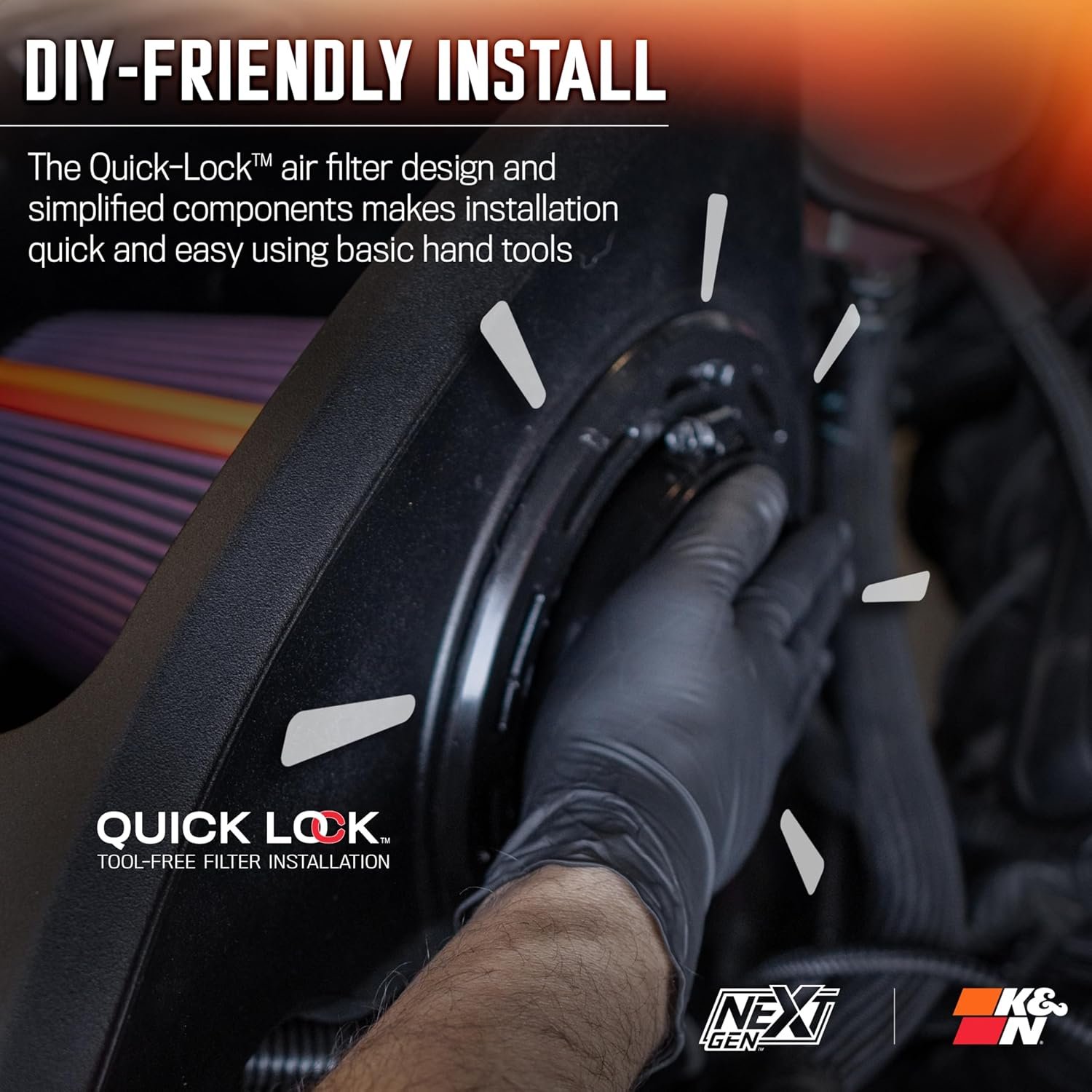 K&N 50-1598 NextGen Cold Air Intake System – High-Flow Cotton Filter for 2025 Ram 1500 3.0L Hurricane Twin Turbo - Image 7