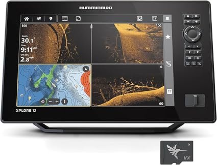 Humminbird XPLORE 12 CHO 412020-1CHO Fish Finder – 12.1in Full HD Display with MEGA Imaging+ & Network Compatibility