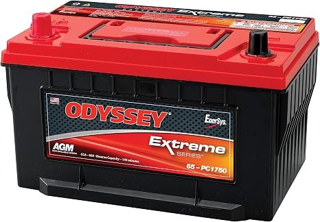Odyssey ODX-AGM65 Extreme Series Battery – Group 65 AGM Design, 950 CCA, High Reserve Capacity