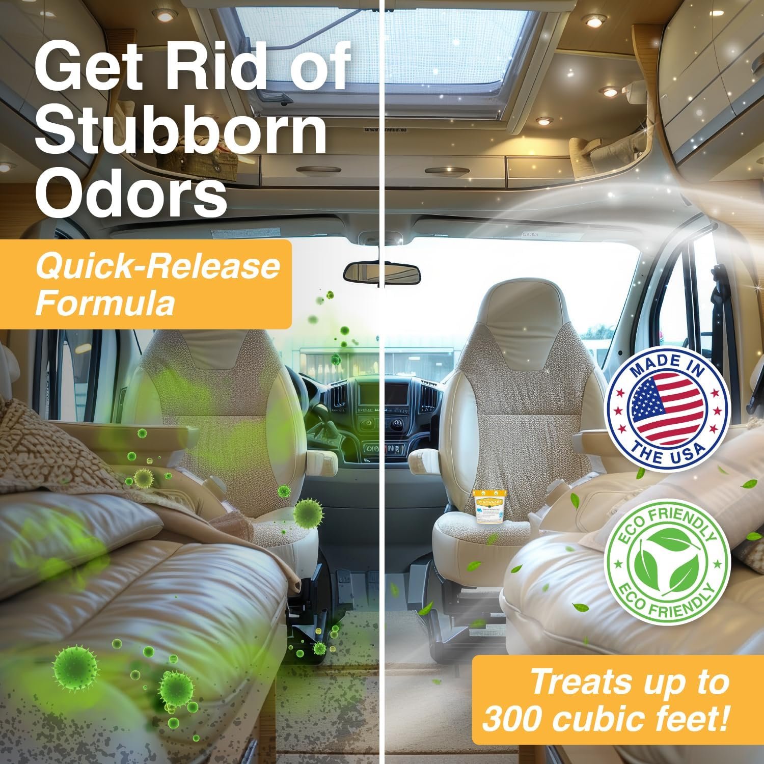 Biocide 3244 RV Shocker Odor Eliminator – Mold and Mildew Fogger for RV and Camper Interiors - Image 2