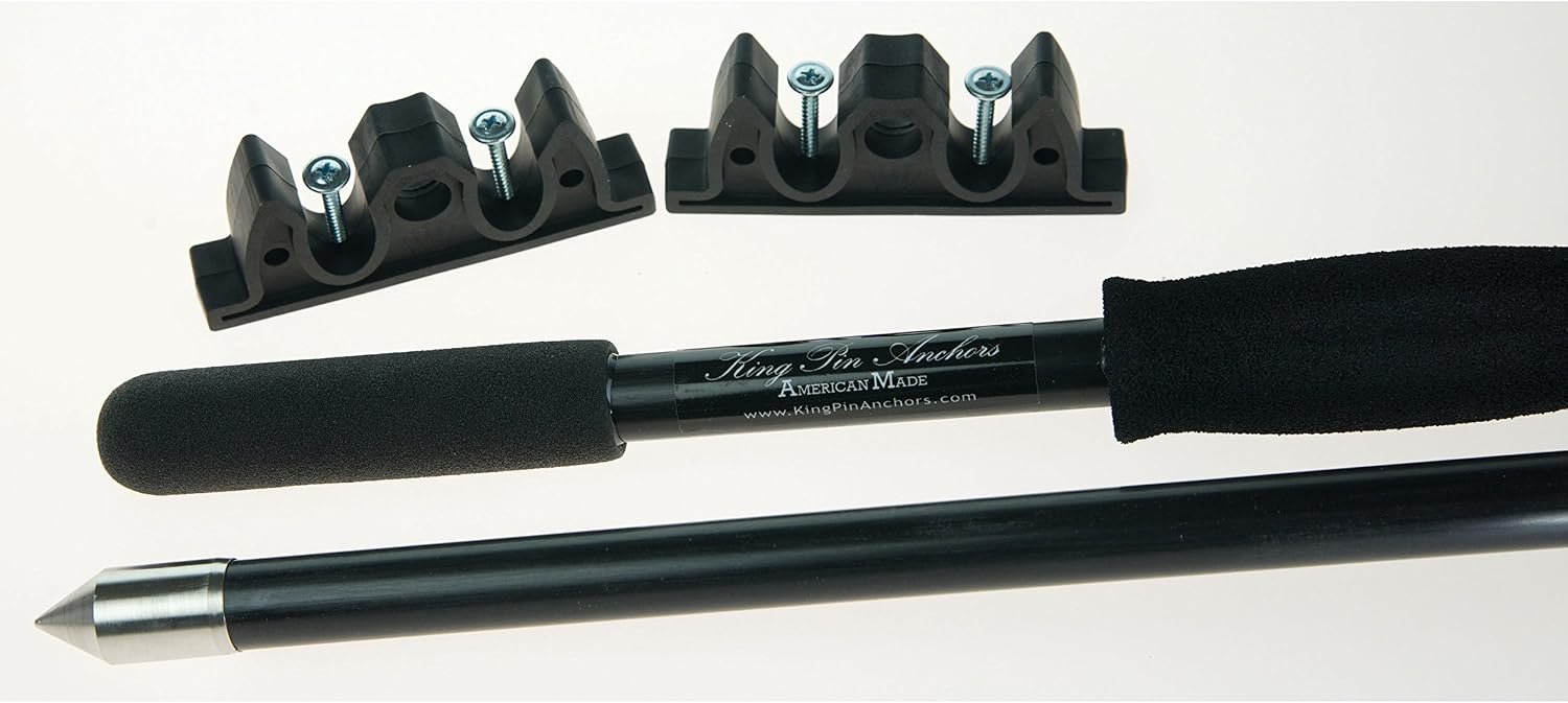 CMP Group KPP120B 12-Foot Black 2-Piece Pole – Modular Shallow Water Anchor Pole for Marine Applications - Image 2