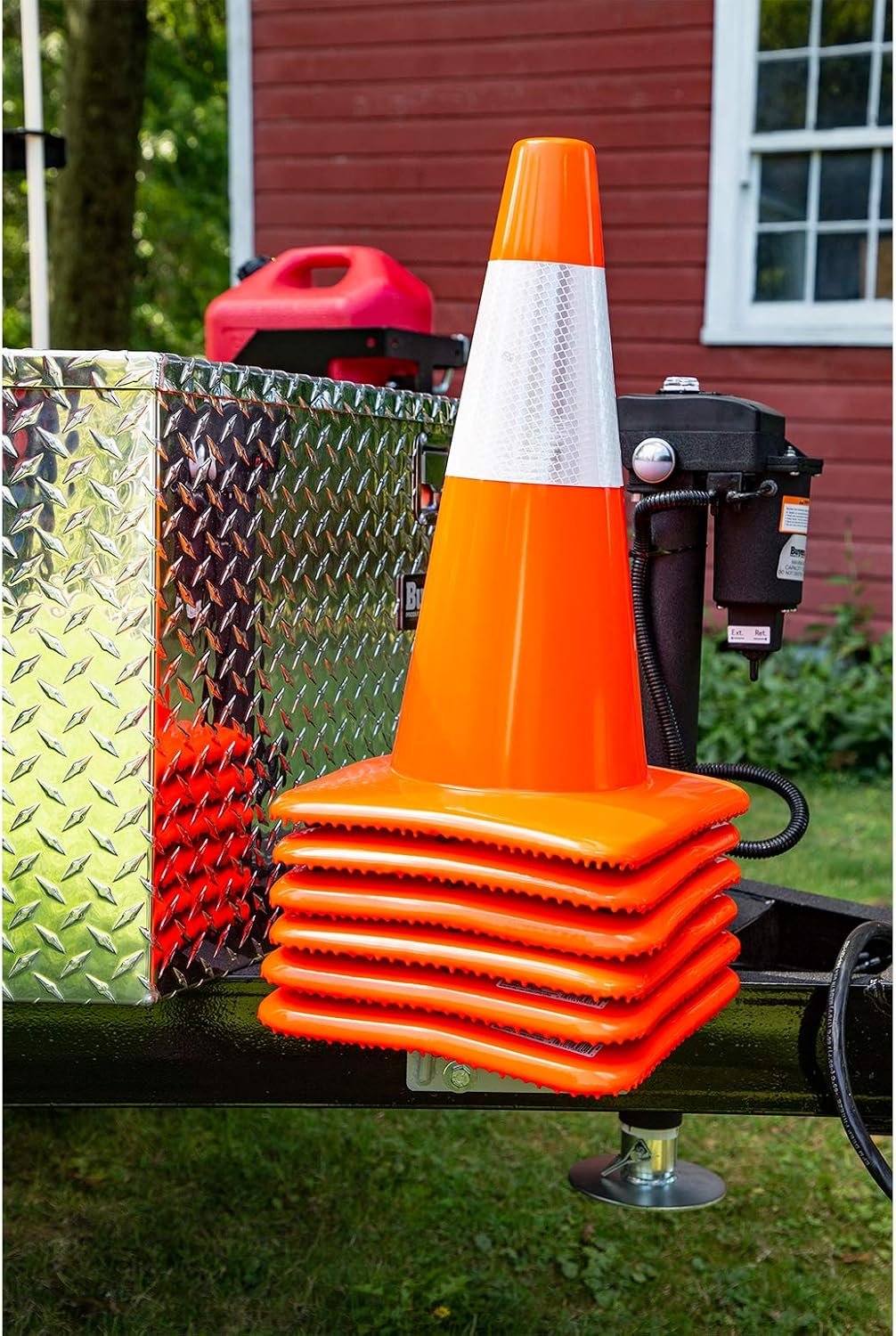 Buyers Products TCH10V Vertical Traffic Cone Holder – Holds Multiple Cones, Steel Construction, Pair of 22in Mounts - Image 5