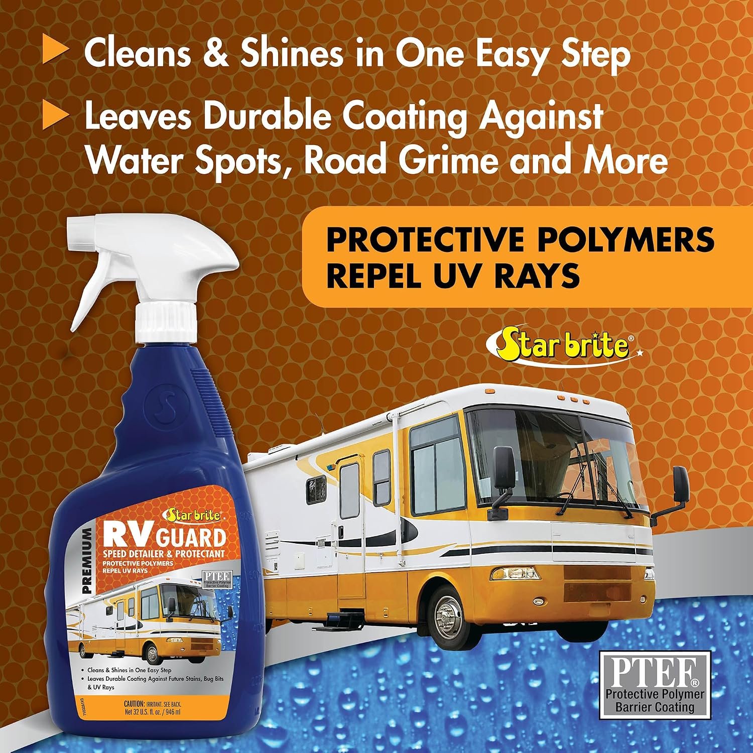 Star brite 71032 RV Guard Speed Detailer & Protectant – Spray-On UV Protection and Gloss Enhancer for RV Surfaces - Image 4