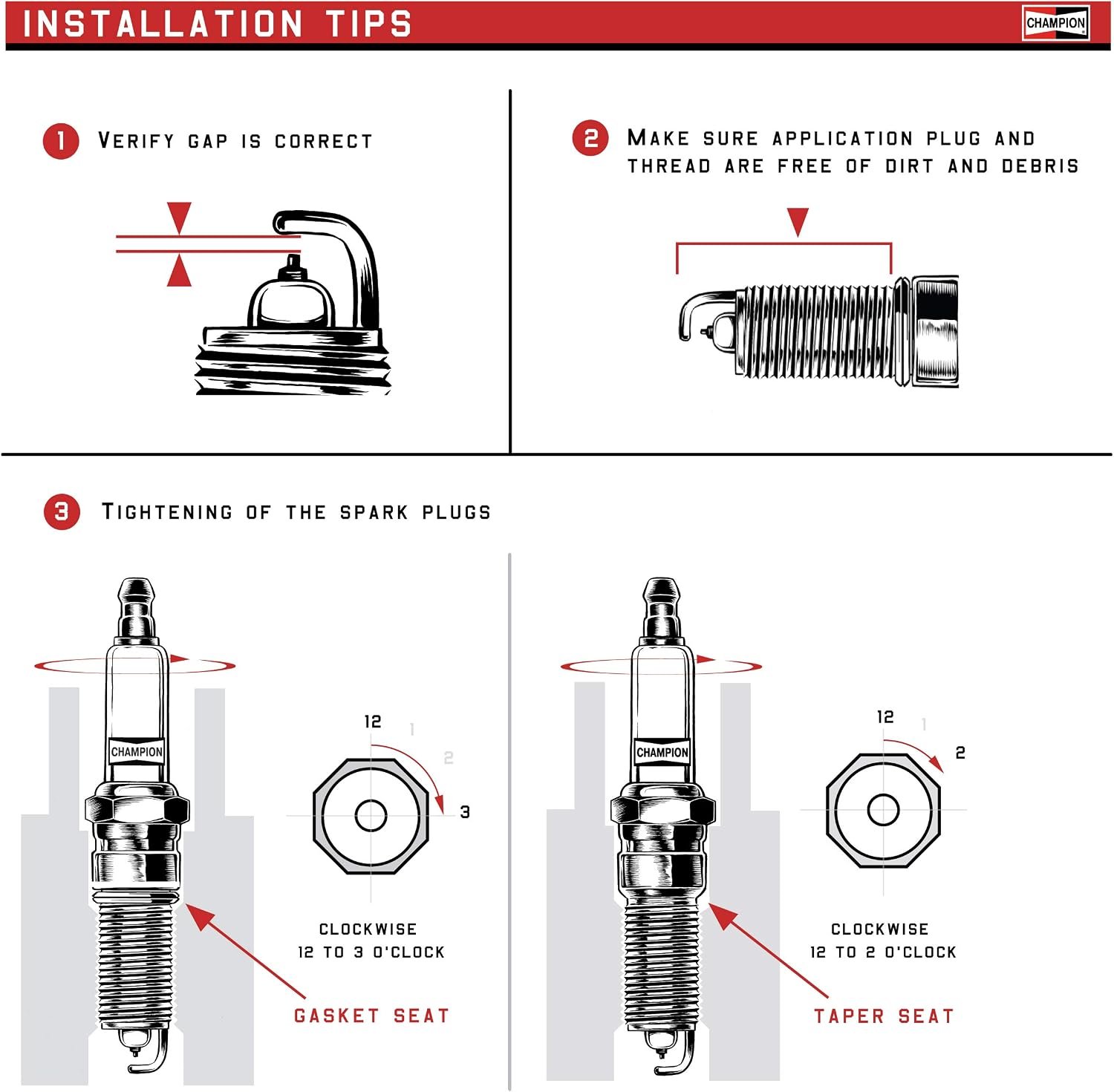 Champion 7989 Double Platinum Spark Plug 4-Pack – Platinum Center Electrode, Extended Service Design - Image 3