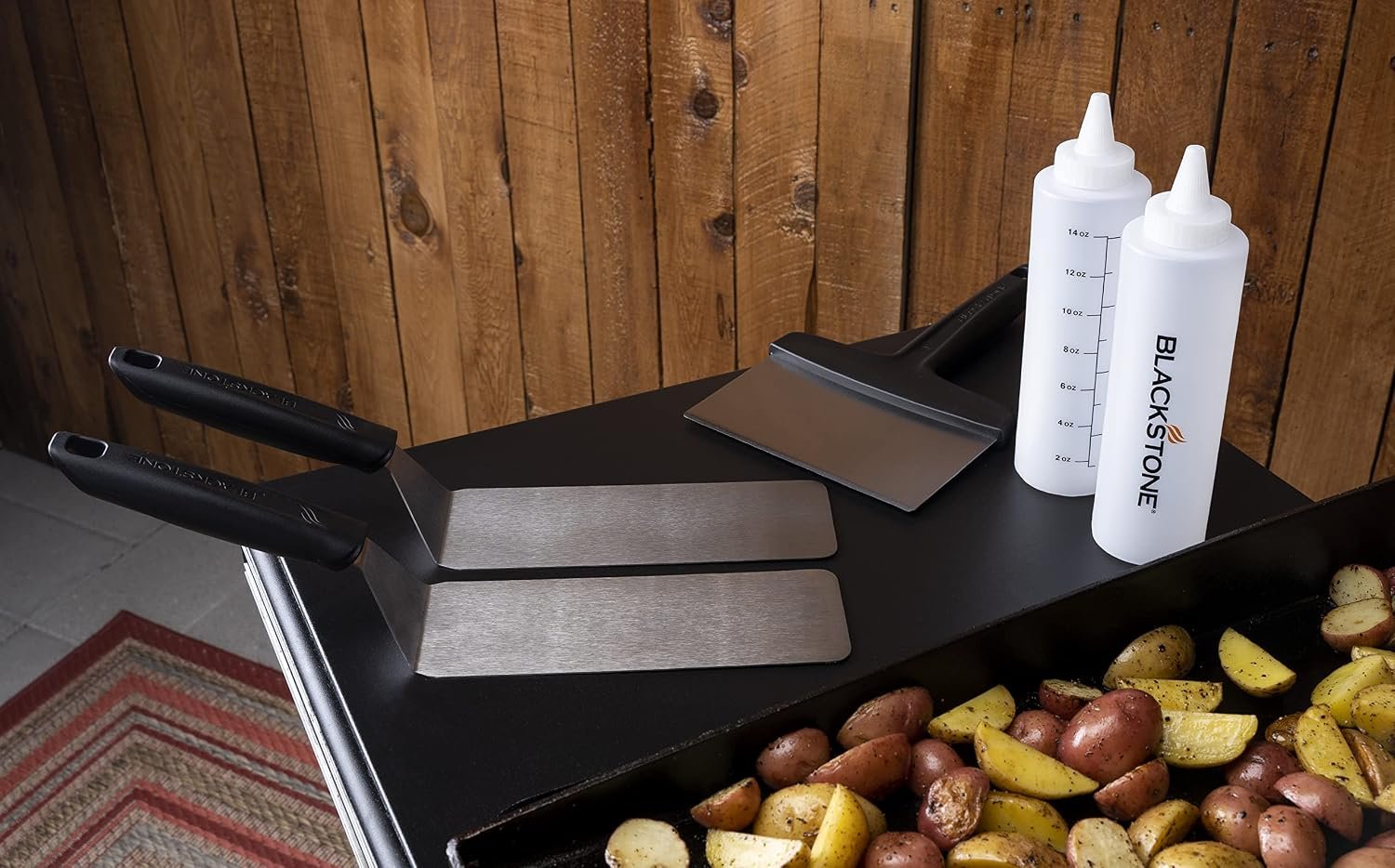 North Atlantic Imports 5230 Griddle Essential 5-Piece Toolkit – Professional Griddle Tools for Cooking and Food Handling - Image 2