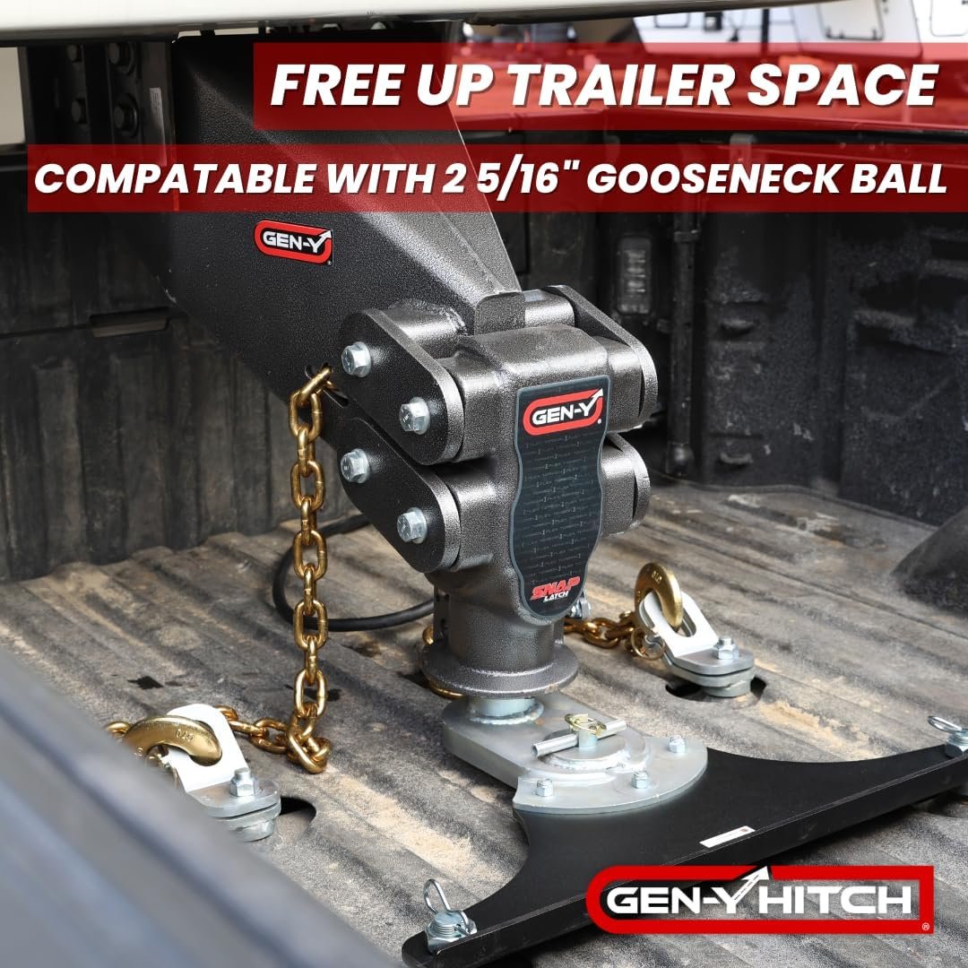 Gen-Y Executive Torsion-Flex Auto Latch Fifth Wheel Hitch – Shock-Absorbing Trailer Coupler with Torsion Suspension - Image 4