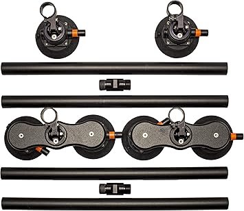 SeaSucker SX6156 Monkey Bars Roof Rack – 60 in Crossbar Vacuum-Mount Cargo System for Vehicles