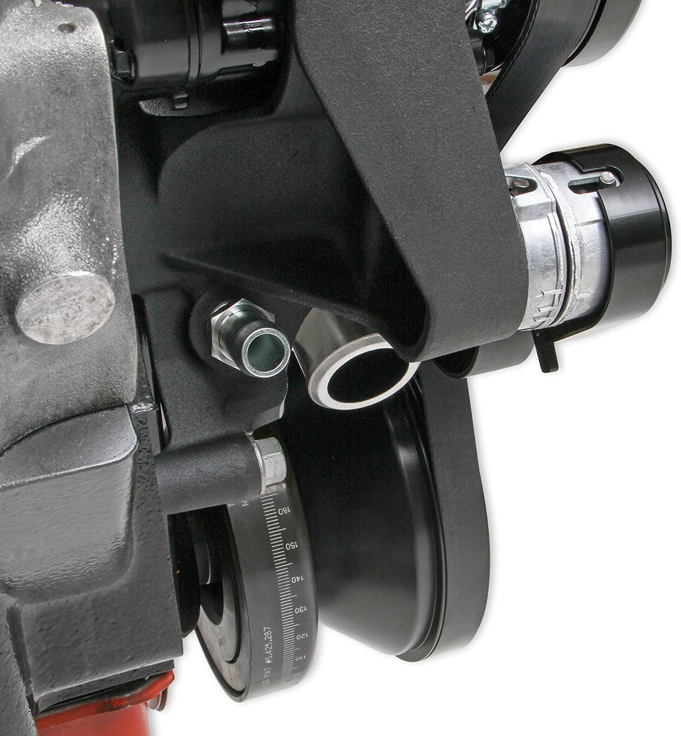 Holley 202-42BK Mid-Mount Accessory Drive System – Black Finish – Big Block Chevy Front Drive Kit - Image 8