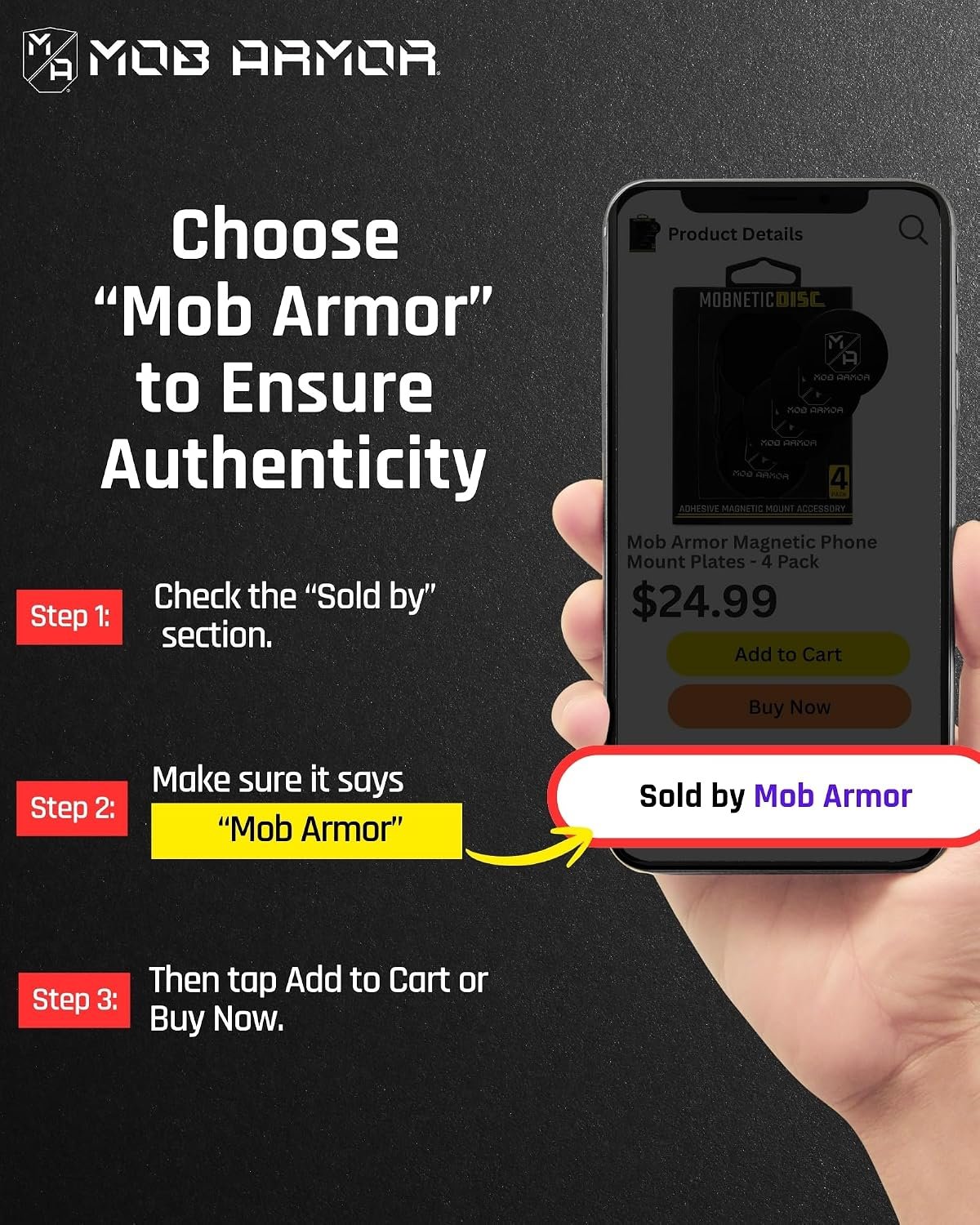 Mob Armor Mounting Discs 2-Pack MOBMD – Adhesive Mount Bases for Device Mount Installation Surfaces - Image 5