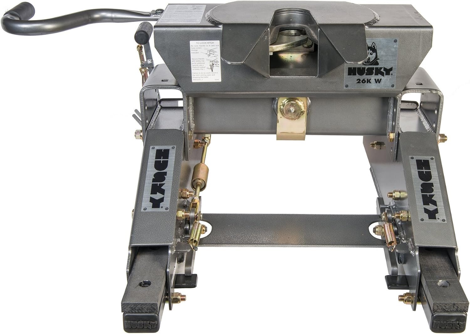 Husky Towing 31690KIT 26K Fifth Wheel Hitch with Glider Kit – 26000 lb GTW Capacity, Automatic Sliding System - Image 2