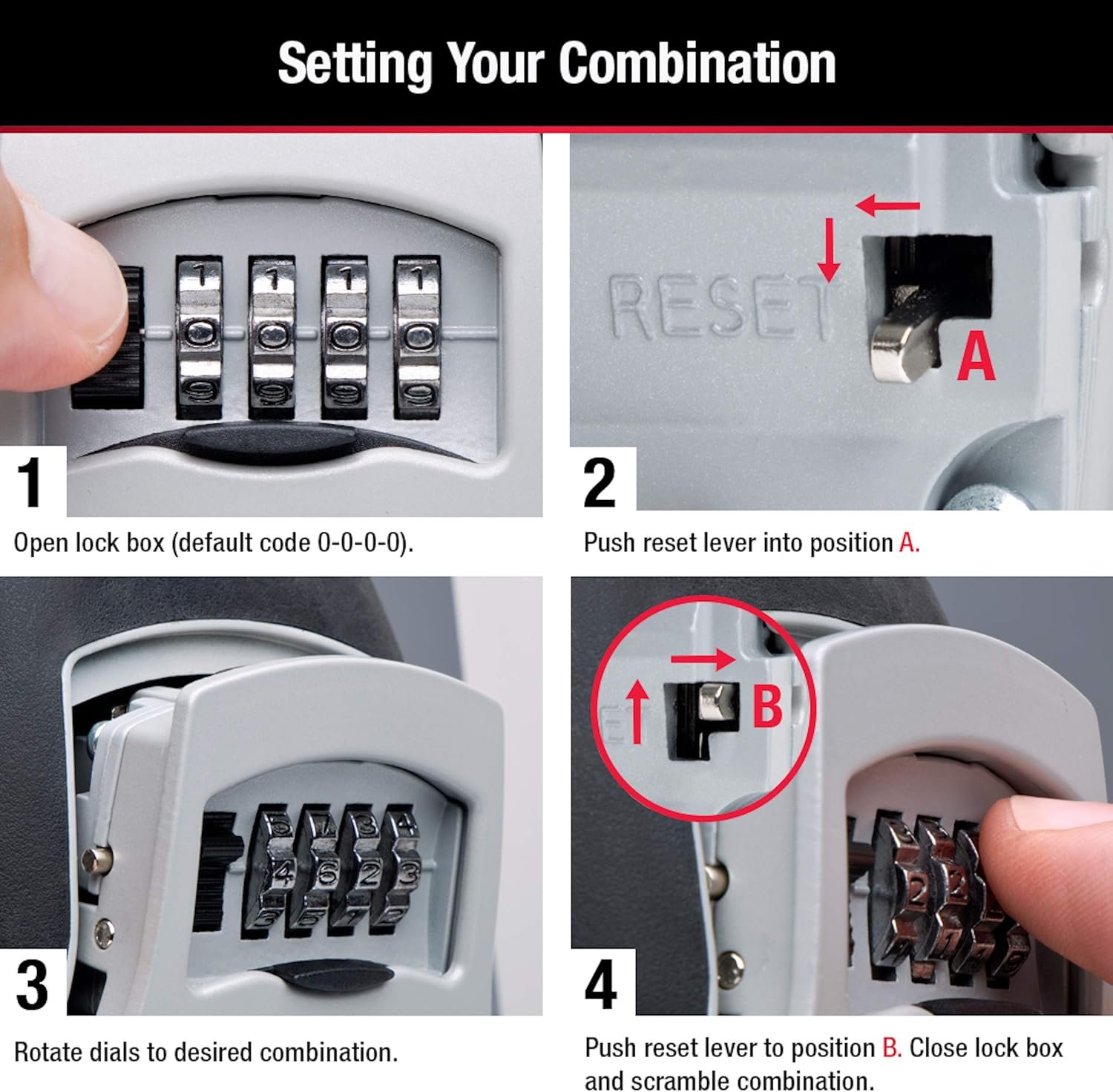 Master Lock 5400D Portable Key Storage Lock Box – Wall Mount Design with Set-Your-Own Combination Access - Image 8