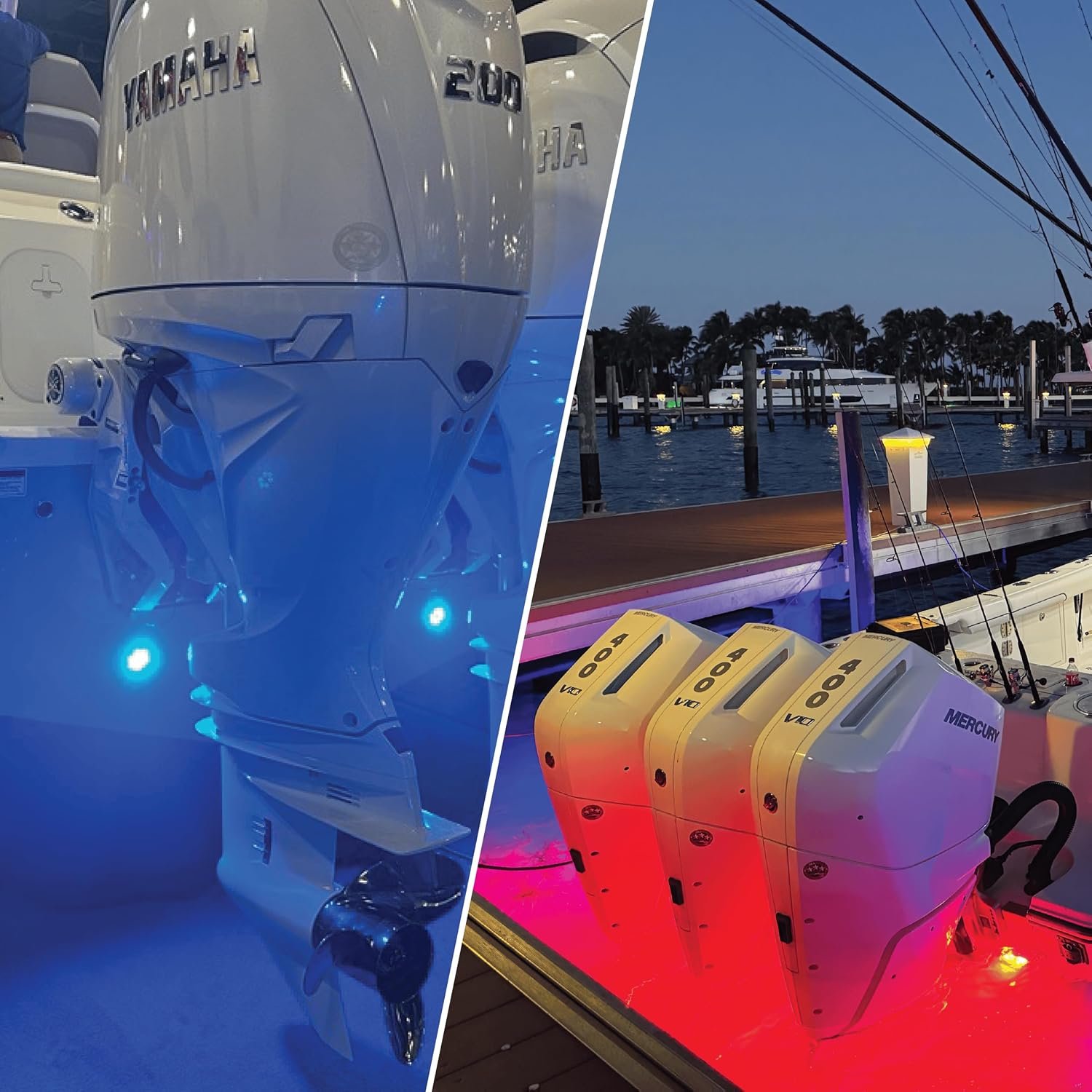 Shadow-Caster SCR-16 Bimini Blue Underwater Light – 16-LED Bronze Marine Fixture with High-Intensity Blue Illumination - Image 4