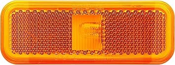 Optronics MC44ABP Rectangular Clearance Marker Light – Amber Surface-Mount Trailer Light with Polycarbonate Lens and Housing