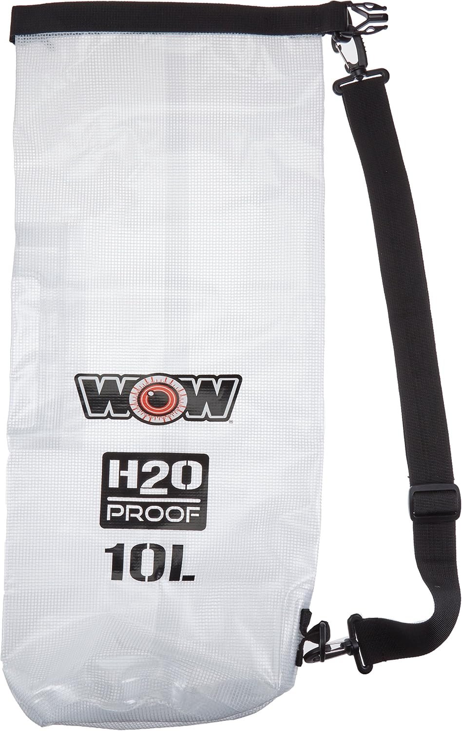 WOW Sports 185070C H2O Proof Dry Bag – 10 Liter Clear Waterproof Bag with Shoulder Strap and Roll-Top Closure - Image 5