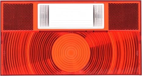 Peterson V2591225 Replacement Lens – Red Trailer Light Lens for Peterson Lighting Assemblies, Snap-On Service Part