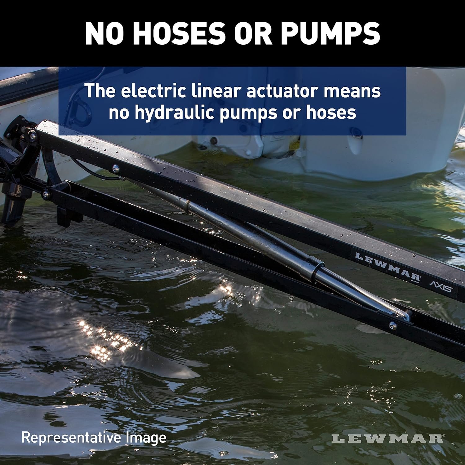 Lewmar 69600943 Axis Shallow Water Anchor – 8ft Deployment, Black Finish, Electric Positioning System - Image 4