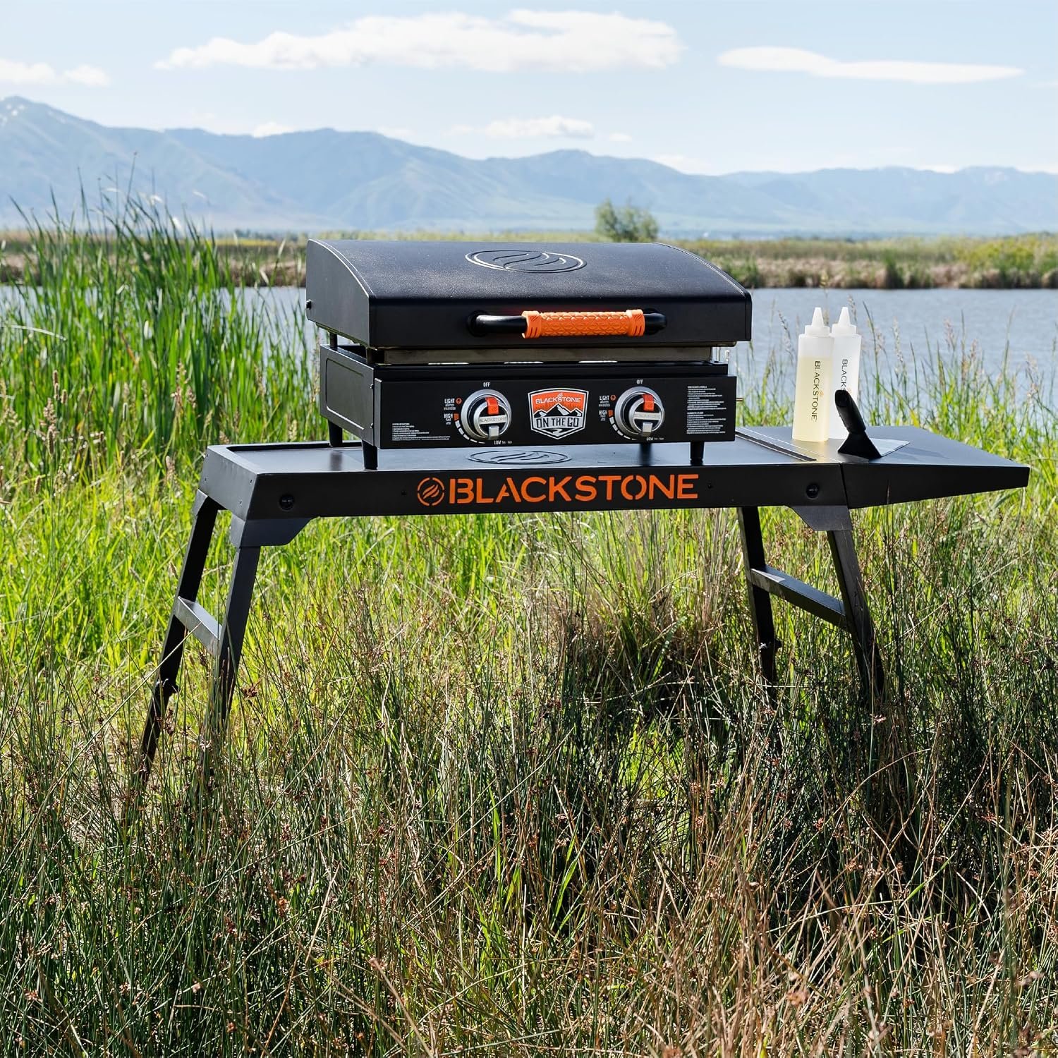 Blackstone 5477 Omni Leg Stand with Side Shelf – Folding Griddle Support Stand with Accessory Storage - Image 4
