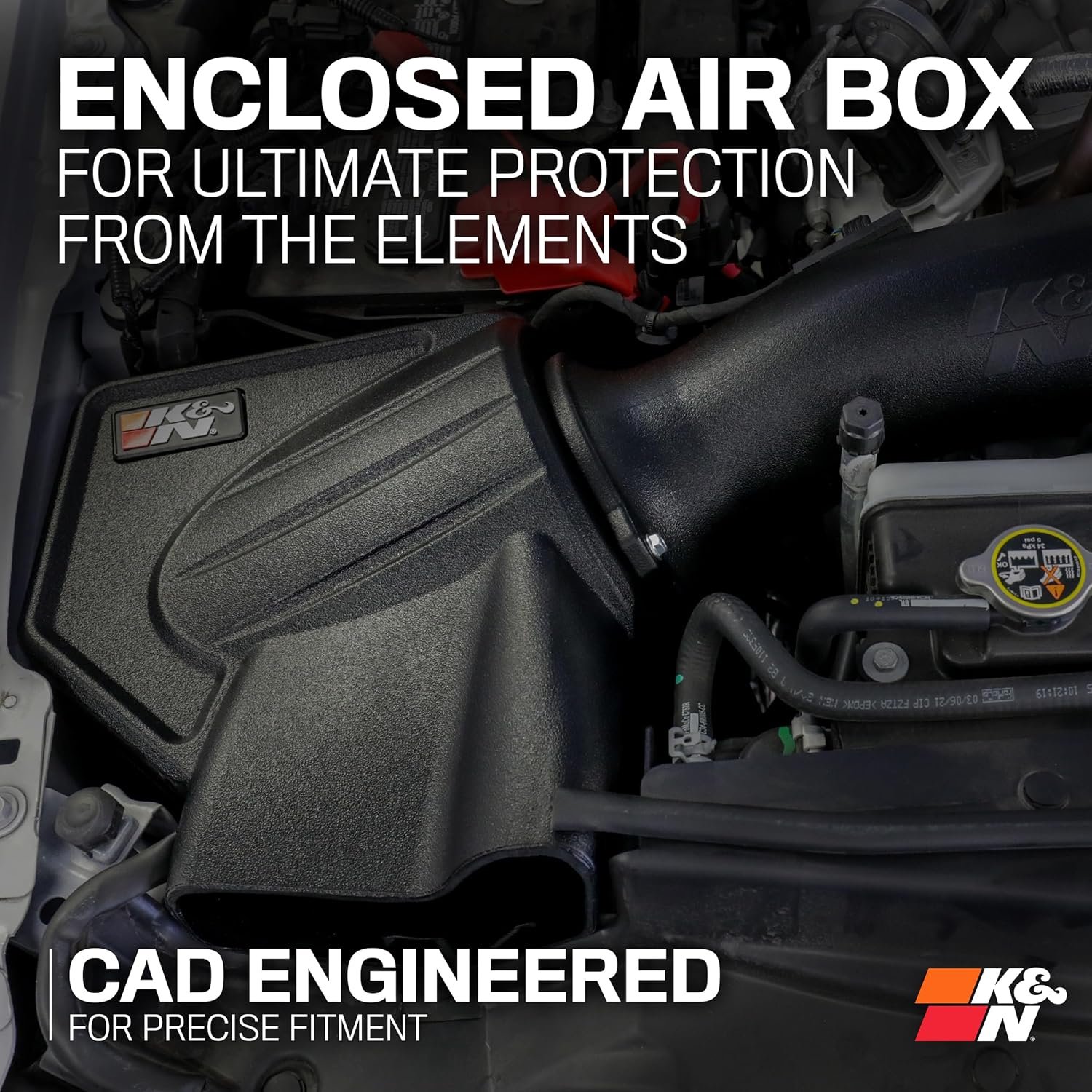 K&N 63-9042 Performance Air Intake System – High-Flow AirCharger Intake with Washable Cotton Filter - Image 6