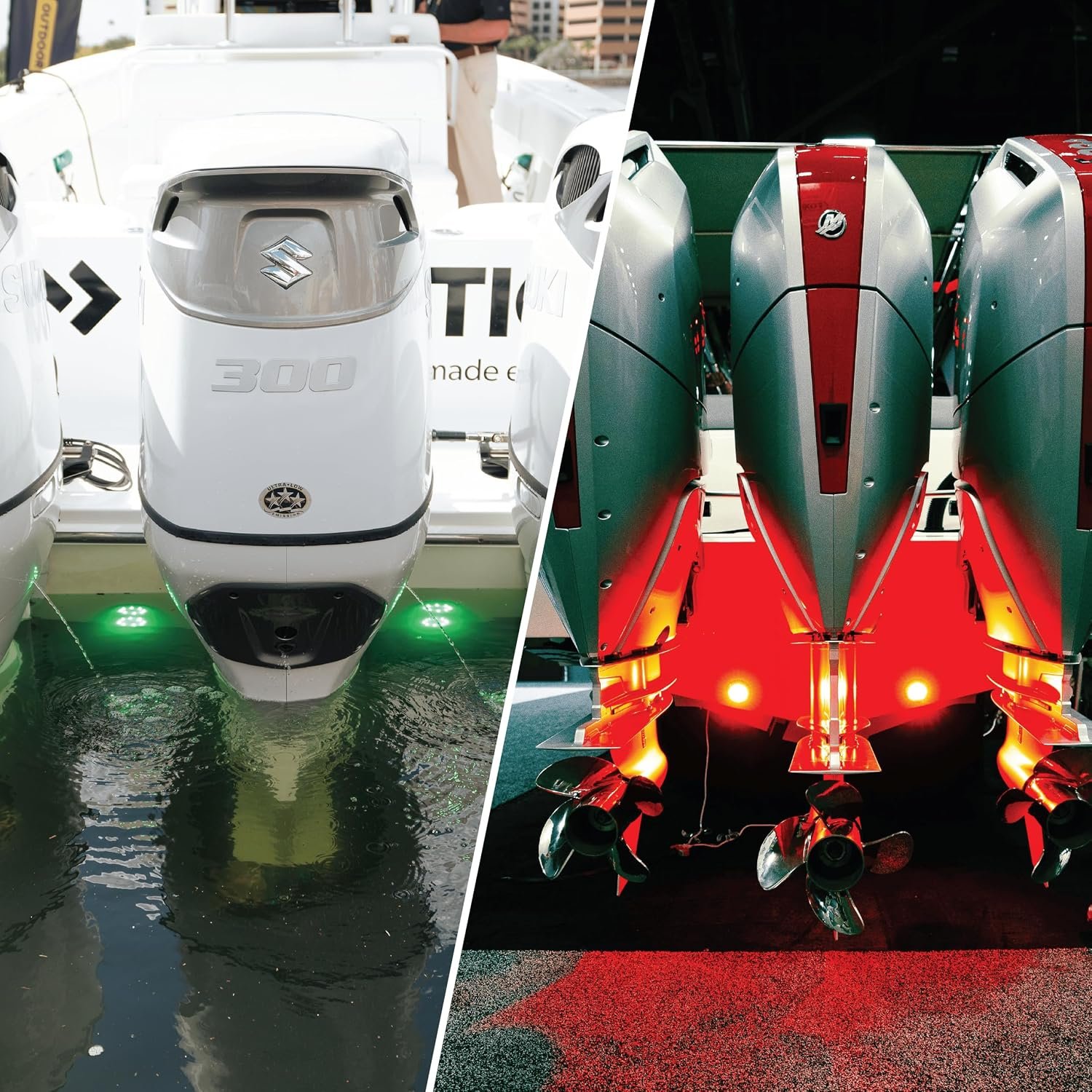 Shadow-Caster SCR24BWBZ1 SCR-24 Blue/White Underwater Light – Dual-Color Marine LED Lighting System - Image 4