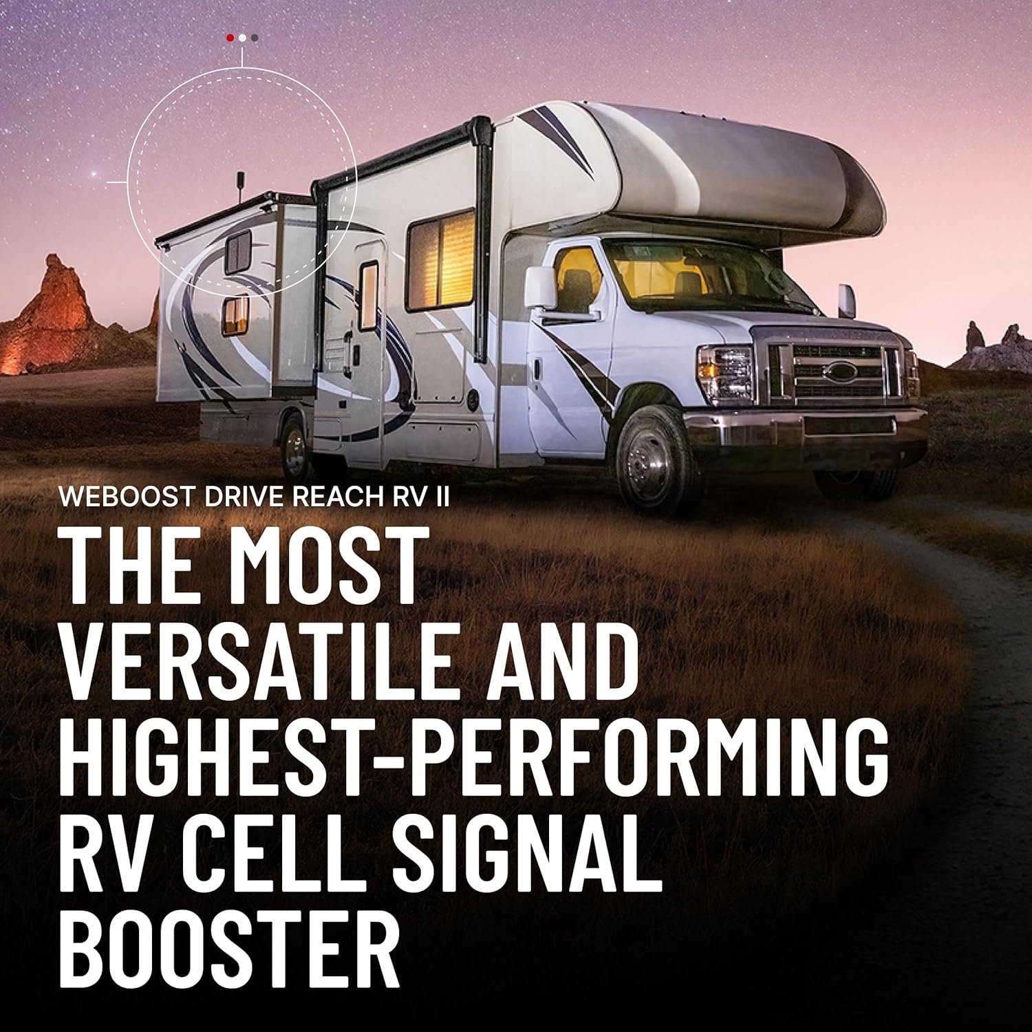weBoost 474061 Drive Reach RV II Cell Signal Booster – 50 dB Gain Multi-Device RV Connectivity System - Image 3