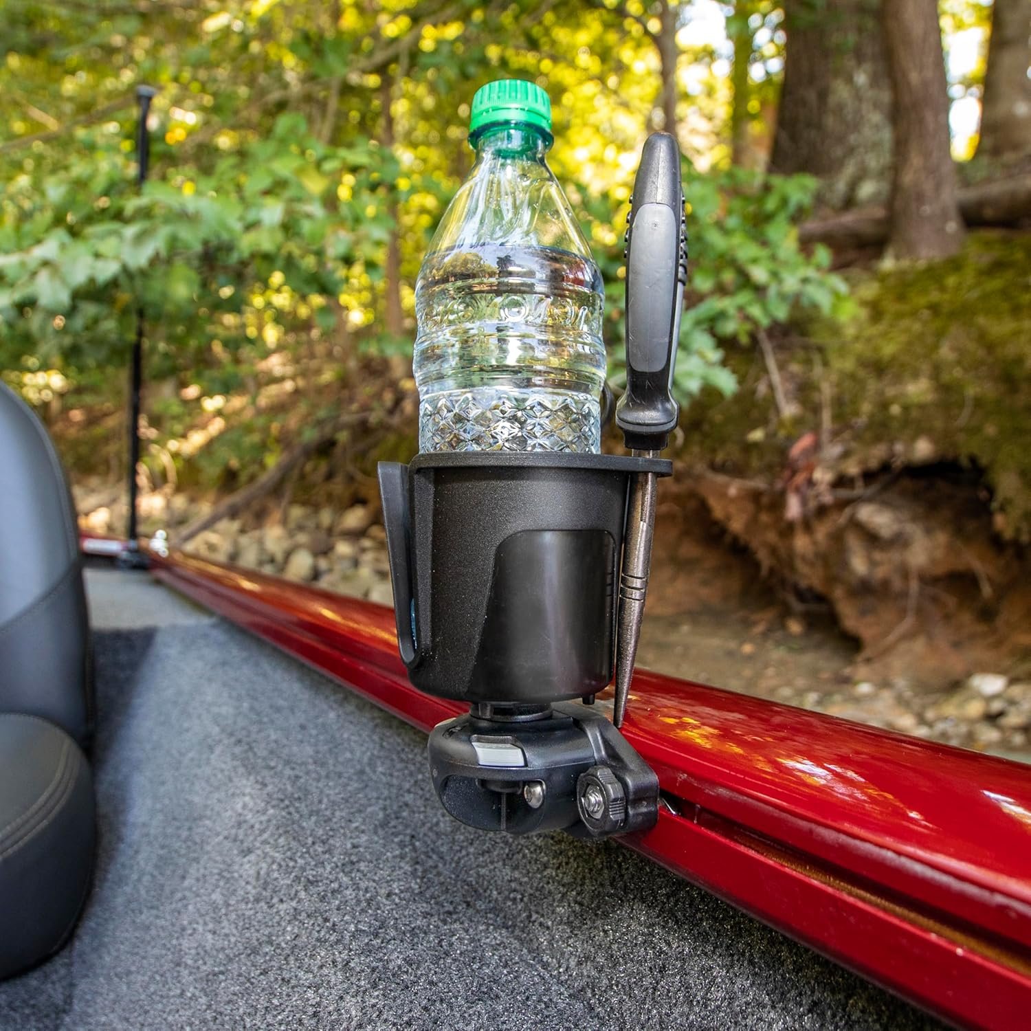 RAILBLAZA 2404811 DrinkHold Cup Holder – Black Adjustable Beverage Holder with StarPort Mount - Image 5