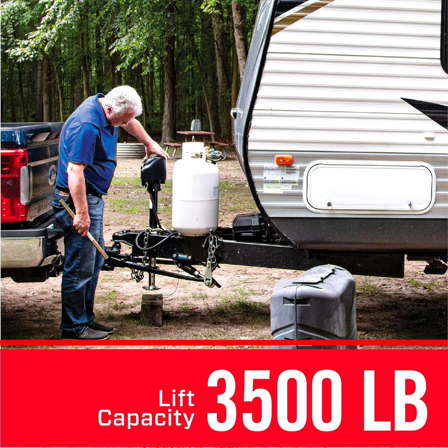 Bulldog 500188 Power Trailer Jack – 3500 lb Electric A-Frame Jack with White Weatherproof Housing - Image 4