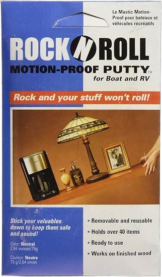Ready America MRV88112 Rock N’ Roll Proof Putty – Reusable Earthquake and Vibration Protection Adhesive