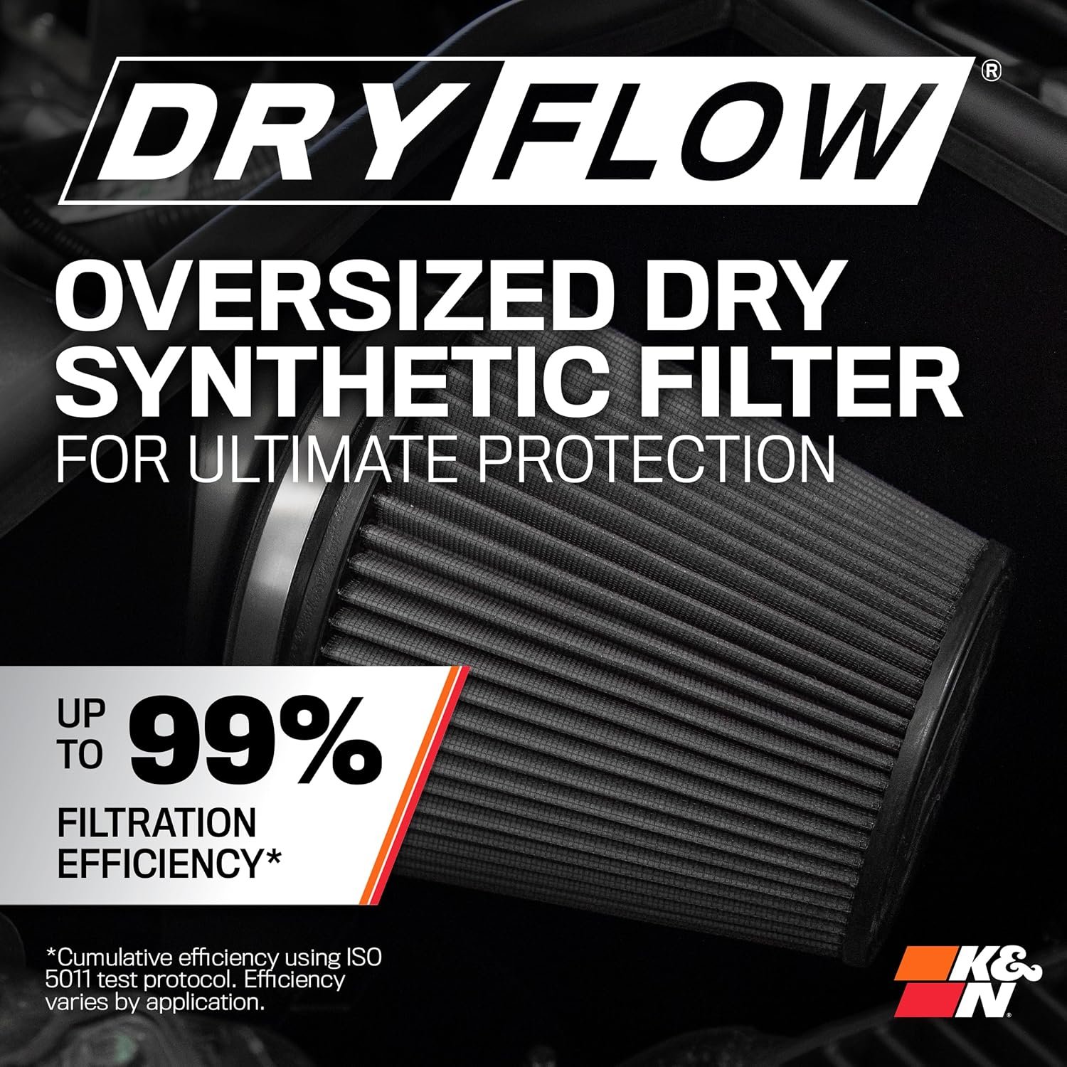 K&N 71-9042 Performance Air Intake System – Blackhawk Intake with High-Flow Filter and Vehicle-Specific Fitment - Image 4