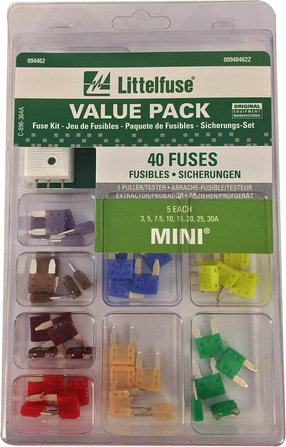 Littelfuse 94462 Mini Fuse Super Value Pack – Assorted Mini Blade Fuses with Organized Storage for Vehicle Service - Image 2