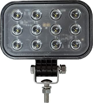 Peterson M906MV Square LED Work Light – Hardwired Pedestal Mount Utility Lamp for Commercial and Equipment Applications