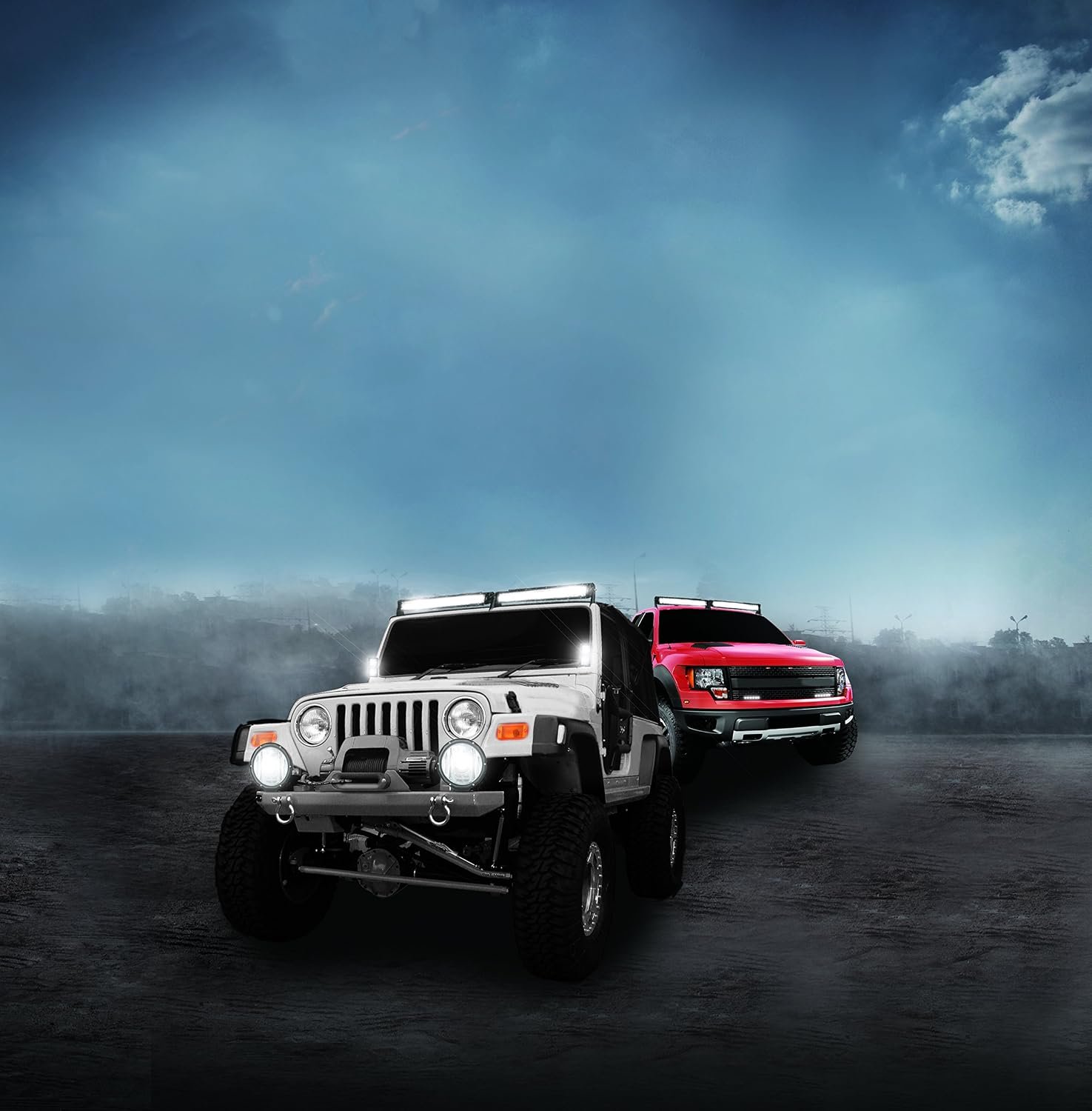 HELLA Lights Sport Series LED Light Bar – 12 LEDs – 8in Flood Beam – Black Off-Road Driving Light - Image 6
