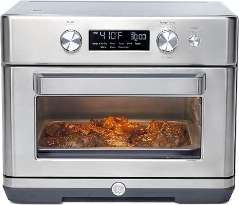 GE G9OAAASSPSS Digital Air Fry 8-in-1 Toaster Oven – 1500W Countertop Oven with 12in Pizza Capacity