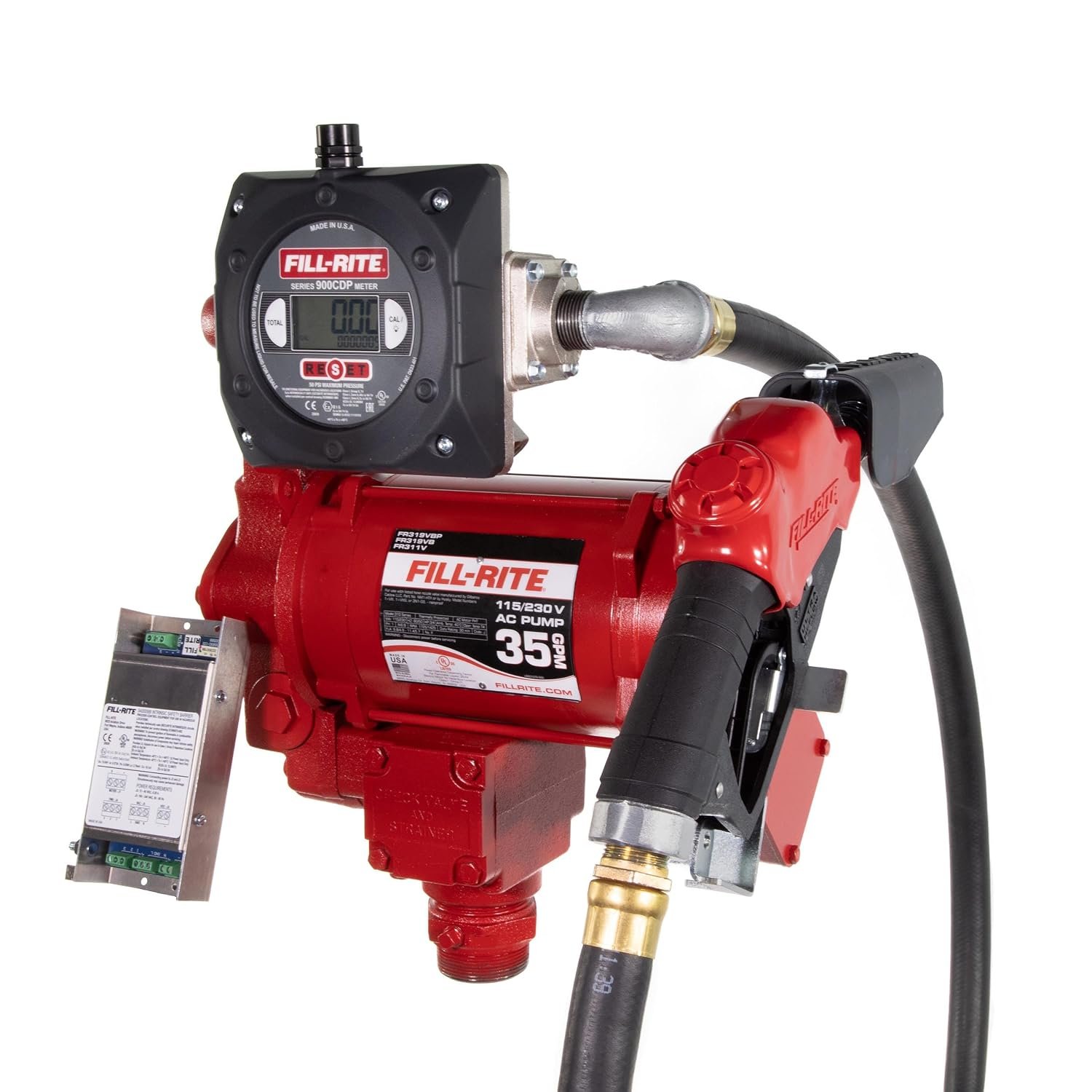 Fill-Rite FR319VBP AC Fuel Transfer Pump – 115/230V Super High Flow Pump with 35 GPM Rotary Vane Performance - Image 2