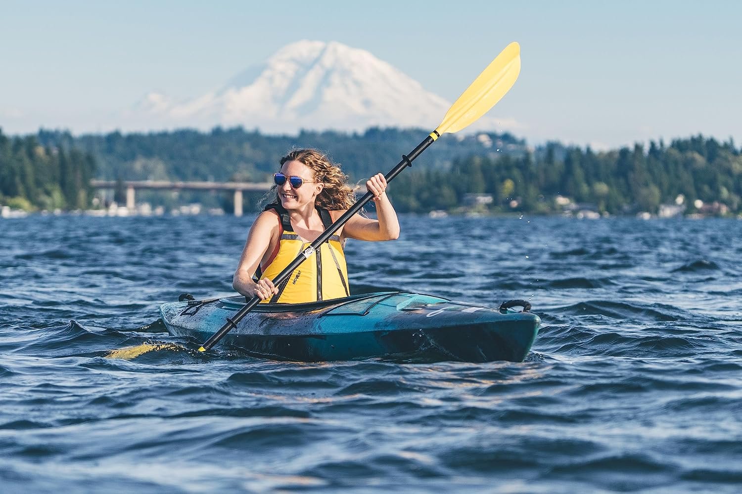 Onyx MoveVent Curve Life Vest – Yellow XL/2XL Paddling PFD with Mesh Ventilation and Flexible Fit - Image 3