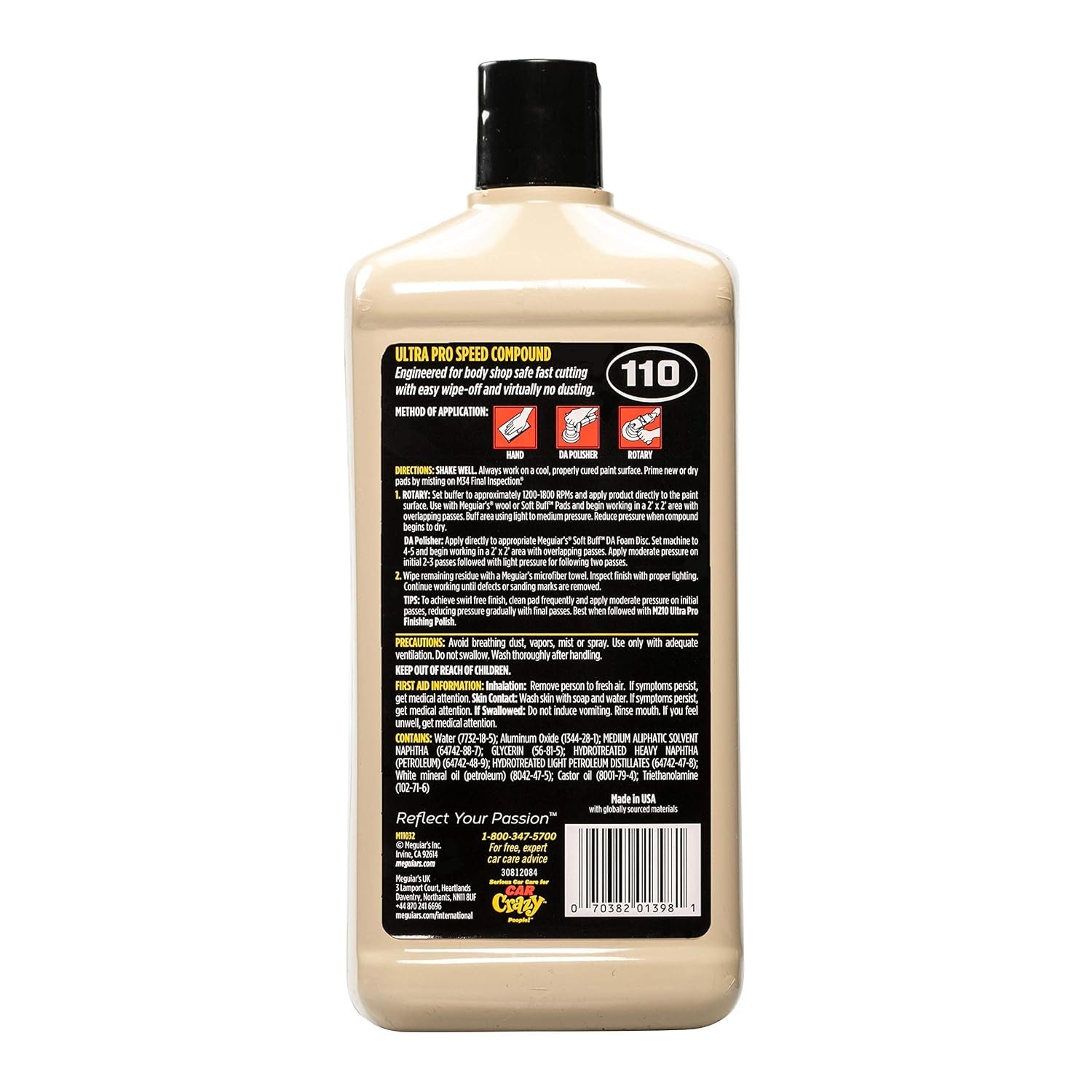 Meguiar's M11032 Ultra Pro Speed Compound – 32 oz Professional Cutting Compound for Defect and Scratch Removal - Image 2